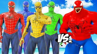 TEAM SPIDER-MAN VS SPIDER-VENOM | SUPER EPIC BATTLE MOVIE - KjraGaming