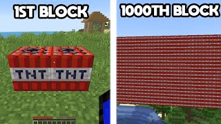 Minecraft, But Blocks Are Multiplied Every Time...