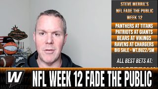 NFL Week 12 Predictions | Bears vs Vikings | Ravens vs Chargers | Week 12 Fade the Public