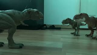 Rexy Meets Buck and Doe Jurassic World Dominion Toy Shorts