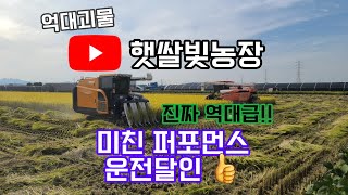 역대급 콤바인 작업 이런영상은 없었다.. 이세키 hj6135 구보다 zr6130 12조식 (합동작업) 1500평 20분 컷 엄청난 퍼포먼스 👍