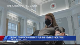 Red Cross urges people to donate blood during severe shortage