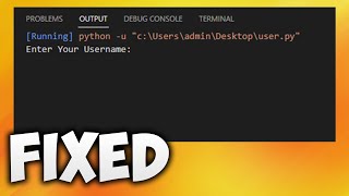 How to Fix Can't Type in Input Field in Python Visual Studio Code - Can't Type in VSCode Terminal