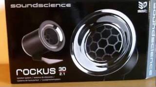 Soundscience rockus 3D 2.1 Speakers Unboxing