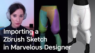 How to import a Zbrush garment sketch in Marvelous Designer