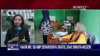 Hakim Guntur Hamzah Sebut SD SMP Gratis, Ini Perkembangan Uji Materi UU Sistem Pendidikan Nasional