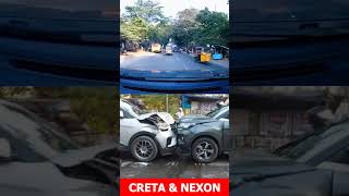 Tata vs Hyundai head on collision 😥 #tatamotors #hyundaiindia