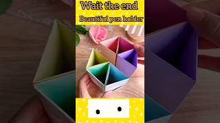 How to Make Pan Stand || Origami Pen Holder || Paper Pencil Holder || Hexagonal Pen Holder