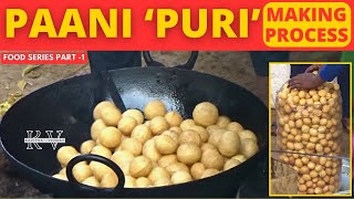 Paani 'PURI' making by Street Vendor, Street Food Magic: Ultimate Paani Puri Perfection!