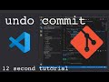 How to undo commit in Visual Studio Code | Fast tutorial