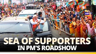 People of West Bengal welcome PM Modi with great enthusiasm