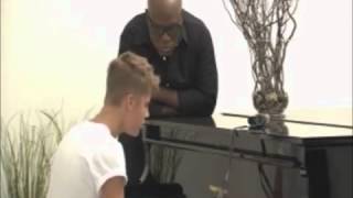 Justin Bieber Behind The Scenes on X Factor USA Singing Let It Be & Catching Feelings