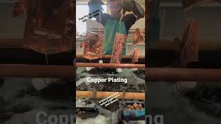 Copper Electroplating - base layer before bright nickle then chrome #electroplating #chromeplating