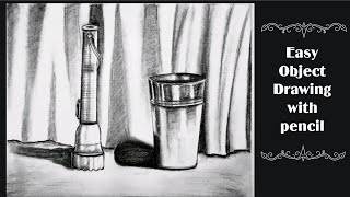 How to draw Basic Object drawing & shading with  pencil || Easy object Drawing with pencil.