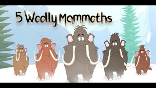 5 Woolly Mammoths by Ray Ray's World with Howdytoons