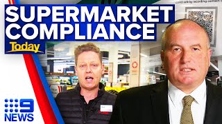 Police demand supermarkets enforce COVID-19 compliance | Coronavirus | 9 News Australia