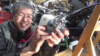 バイク屋の朝　TS185ER　納車整備　キャブレター分解清掃です。