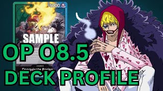 Green/Blue Rosinante Deck Profile + Gameplay for Op08.5 | One piece TCG