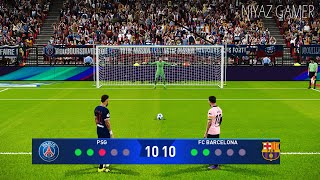 PES 2021 | PSG vs Barcelona | Penalty Shootout | UEFA Champions League - Messi vs Mbappe, Neymar Jr