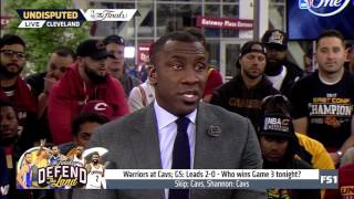 LeBron James says no change in playing style, JR Smith | Undisputed | Game 3 Finals | June 7 2017