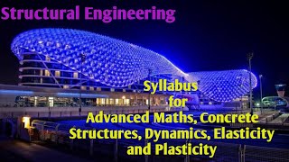 "Structural Engineering Syllabus" | Concrete Structures | Maths | Dynamics | Elasticity | TrackMore