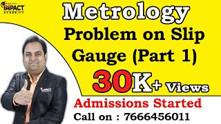 Problem on Slip Gauge (Part 1) | Metrology | Mechanical Engineering#zafarsir #freeengineeringcourses