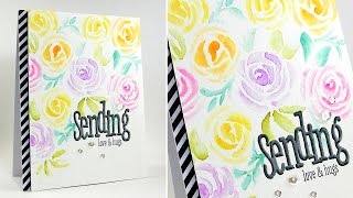 Watercolor Stamping: Freehand Florals with Kelly