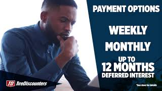 Tire Discounters Pay Weekly Or Monthly