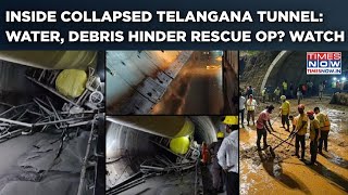 Inside Collapsed Telangana Tunnel: Hope Fades For 8 Trapped As Water, Debris Hinder Rescue Mission?