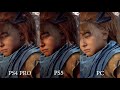 HORIZON ZERO DAWN - PS4 vs PS5 vs PC