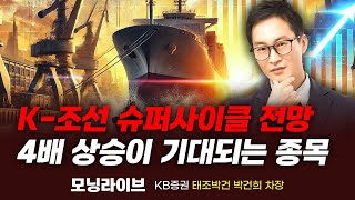 조선주 슈퍼사이클 전망, 4배 상승이 기대되는 종목 (박건희 차장)｜종목PICK｜Prime Club 모닝라이브