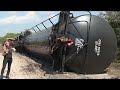 Local leaders tour Manatee County train derailment site