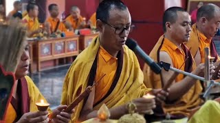 Last Day Of Puja  མར་མེ་སྨོན་ལམ།  Palyul Choekhorling Monastery || Himalayan Buddhist Monks ||