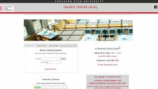 COMM Database tutorial SUU Library