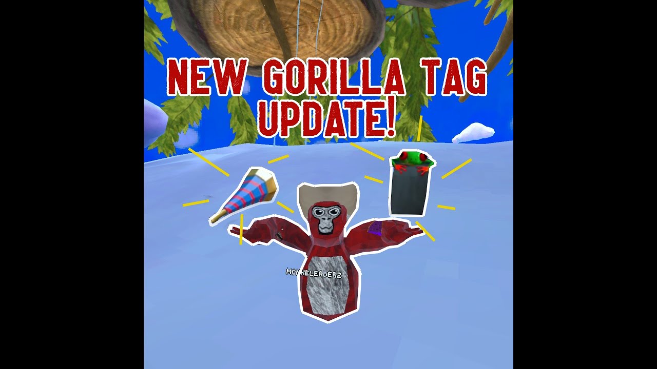 New Gorilla Tag Update New Cloud Map And Cosmetics! - YouTube