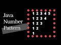 Number Pattern Program in Java - using nested while loop