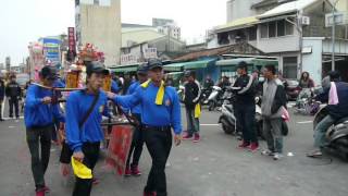 台南八吉境檨仔林朝興宮送天師回鑾遶境-台南六合境柱仔行永華宮武轎