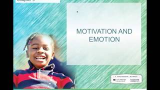 PSY123 Chapter 9 - Motivation and Emotion