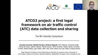 Claudia Cevenini –  ATCO2 project: a first legal framework on ATC data collection and sharing