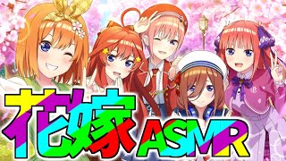 【五等分の花嫁バイノーラルASMR化】「五つ子ちゃんの桜舞う青春デイズ～シャッターチャンスは君のウインク～」【Japanese animation binaural】