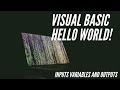 Visual Basic   Introduction, inputs, variables and outputs