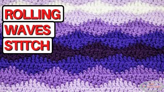 How to: Crochet Rolling Waves Stitch