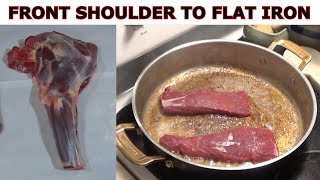 BONING OUT A VENISON FRONT SHOULDER - FLAT IRON STEAKS