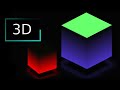 CSS 3D🔥Glowing animated cube with Ambient light effect in html and CSS