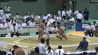 2016年IH 相撲 男子 団体 予選 1回戦 響（山口）vs 隠岐水産（島根）