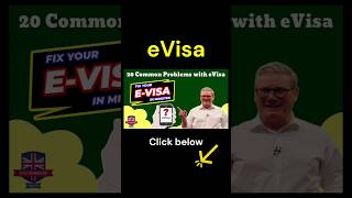 How to fix your e Visa | Common problems with eVisa #evisa