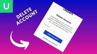 how to delete unidays account