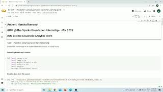 Task 1 Prediction using Supervised Machine Learning | The Sparks Foundation