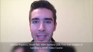 Cristian Popescu GMAT 760 MBA Stanford