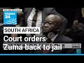 South African appeal court orders Zuma back to jail • FRANCE 24 English